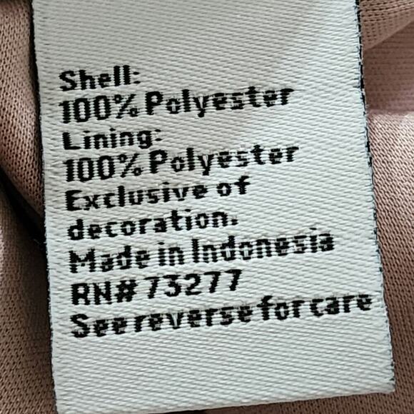 Nine West Rose Gold Sequin Reversible Razorback Party Camisole Sheath Size Large - Picture 8 of 10